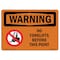 Signmission Safety Sign, OSHA WARNING, 10" Height, No Forklifts Beyond This Point, Landscape OS-WS-D-1014-L-12268 - alternate 1